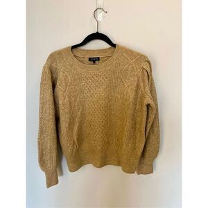 1.State large beige Carmel sweater